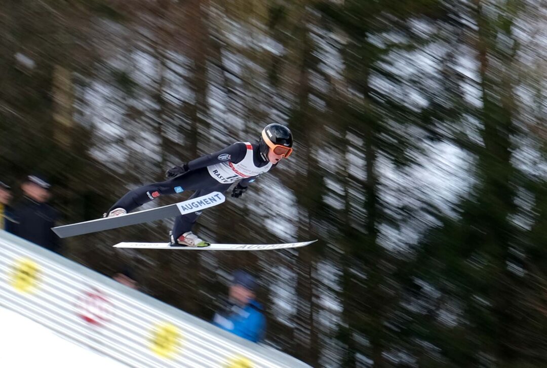 1. Platz: Siegerbild beim 1. Fotowettbewerb 2026 - Skispringerin