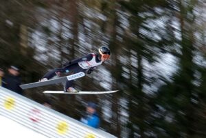 1. Platz: Siegerbild beim 1. Fotowettbewerb 2026 - Skispringerin